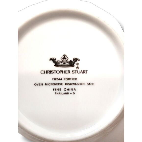 Christopher Stuart Portico 6" Saucer Plate Y0244 Replacement Honeysickle FLORAL - Picture 7 of 7